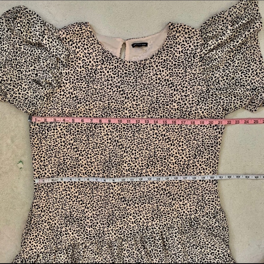 Dress Animal Cheetah Print XXL Cream Black NWT - Picture 14 of 16